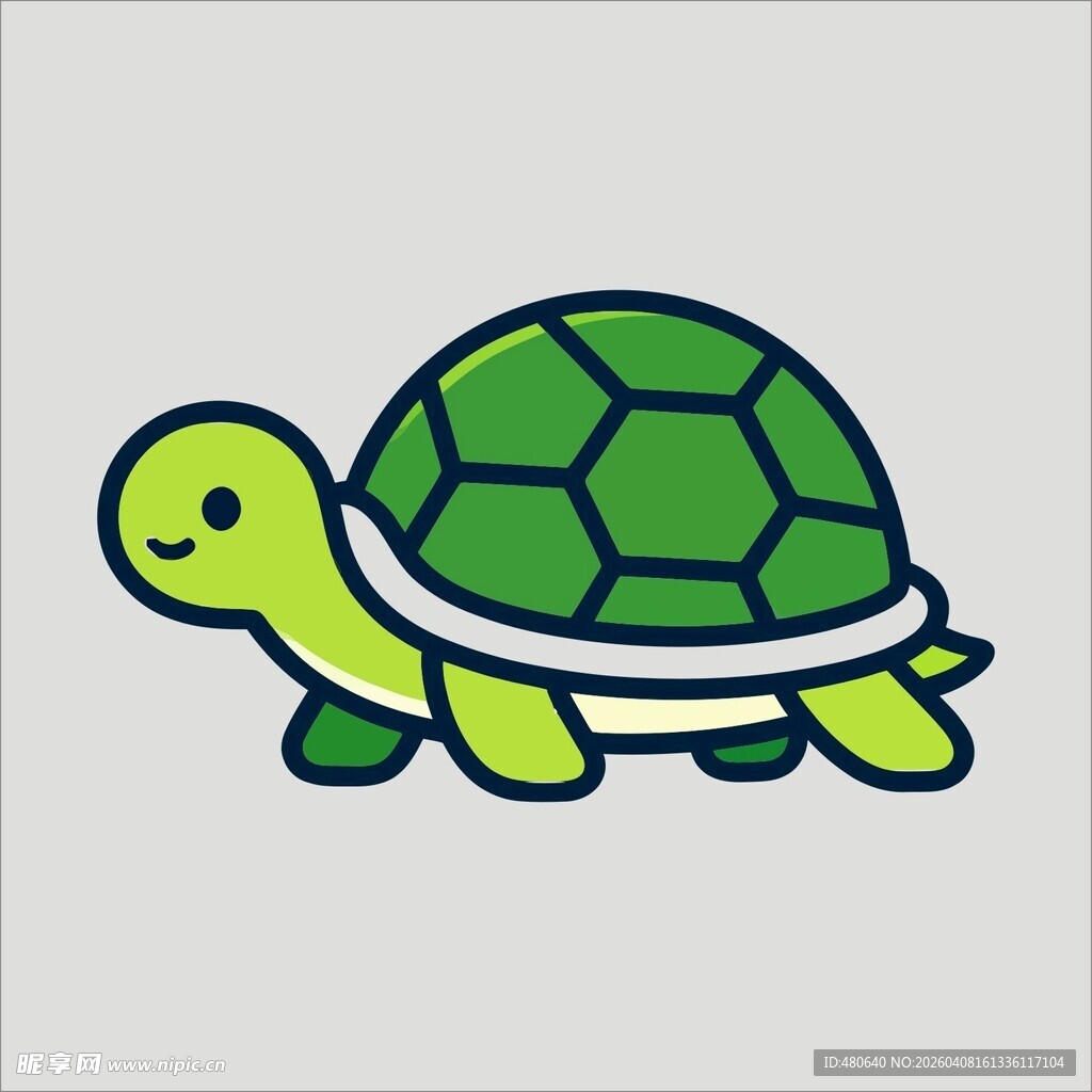 可爱卡通小乌龟形象