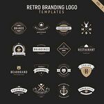 复古徽章标志模板集合