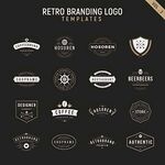 复古品牌标志模板集合