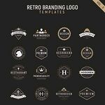 复古破边徽标模板集合