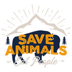 拯救动物与人类标志设计
