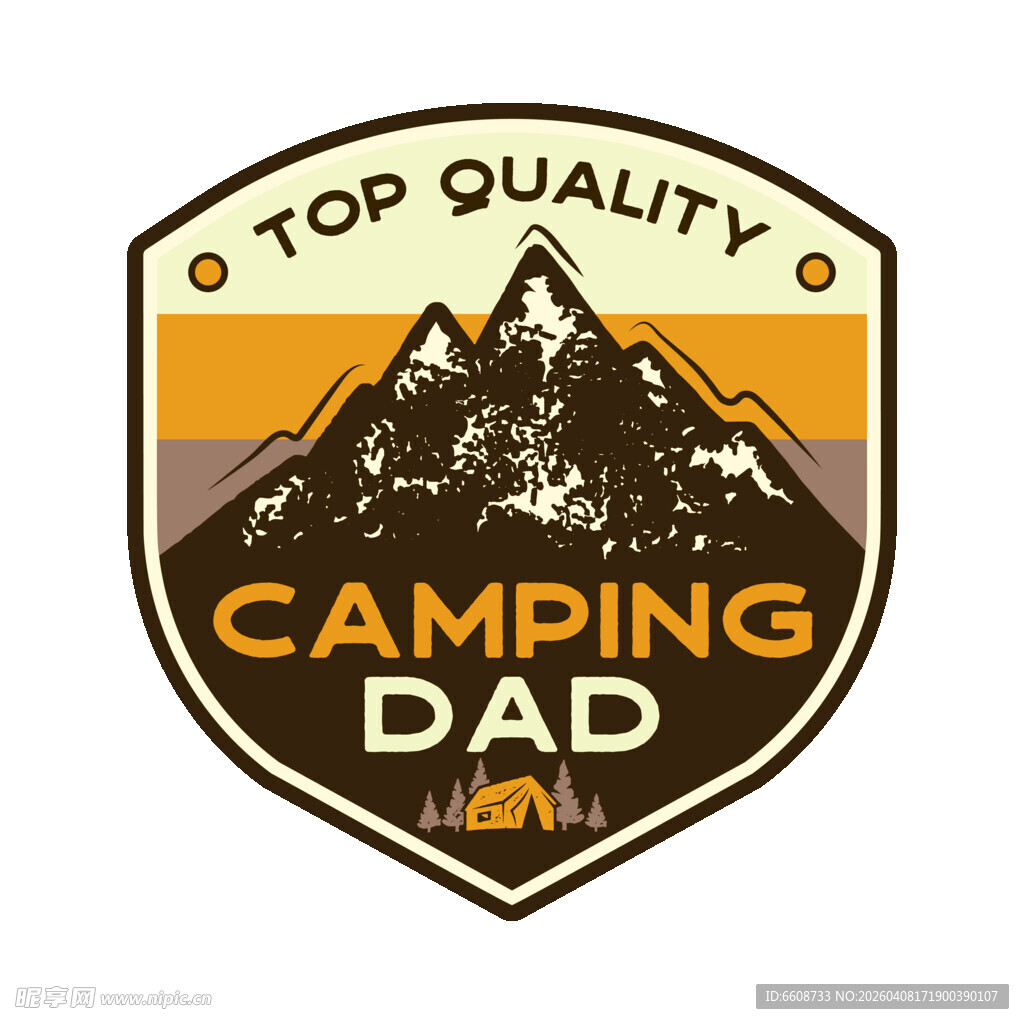 露营爸爸高品质标志