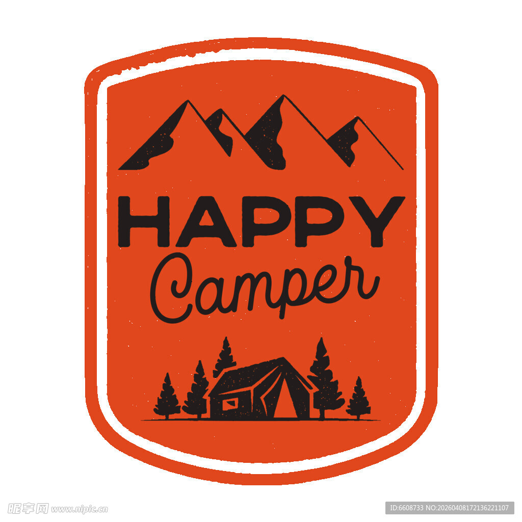 快乐露营者标志