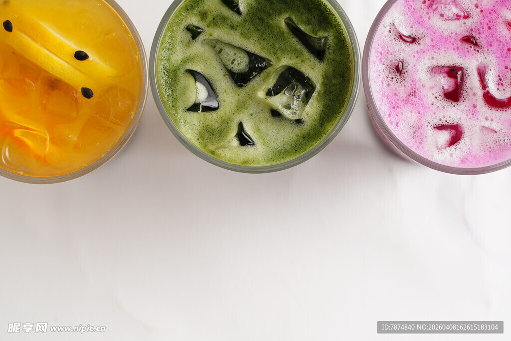 三色创意冰淇淋展示