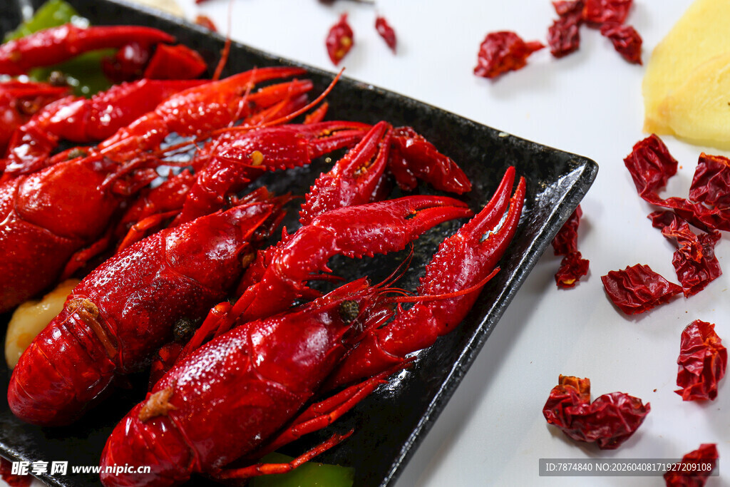 美味小龙虾 诱人摆盘