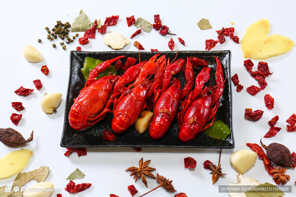 美味小龙虾 点缀浪漫香料
