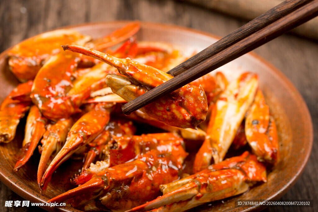 香辣诱人的美味蟹钳
