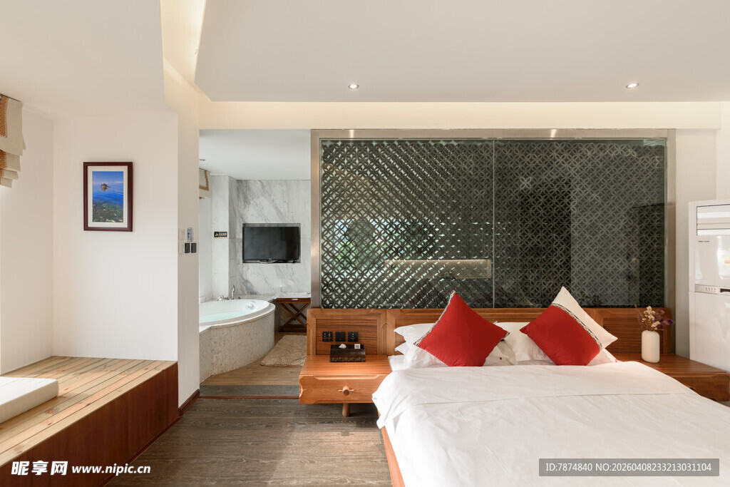 现代简约风格温馨卧室空间