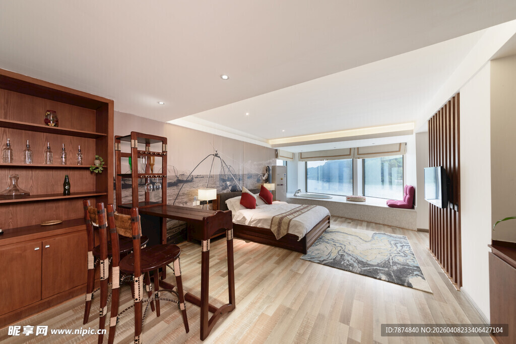 现代简约风格温馨客厅空间