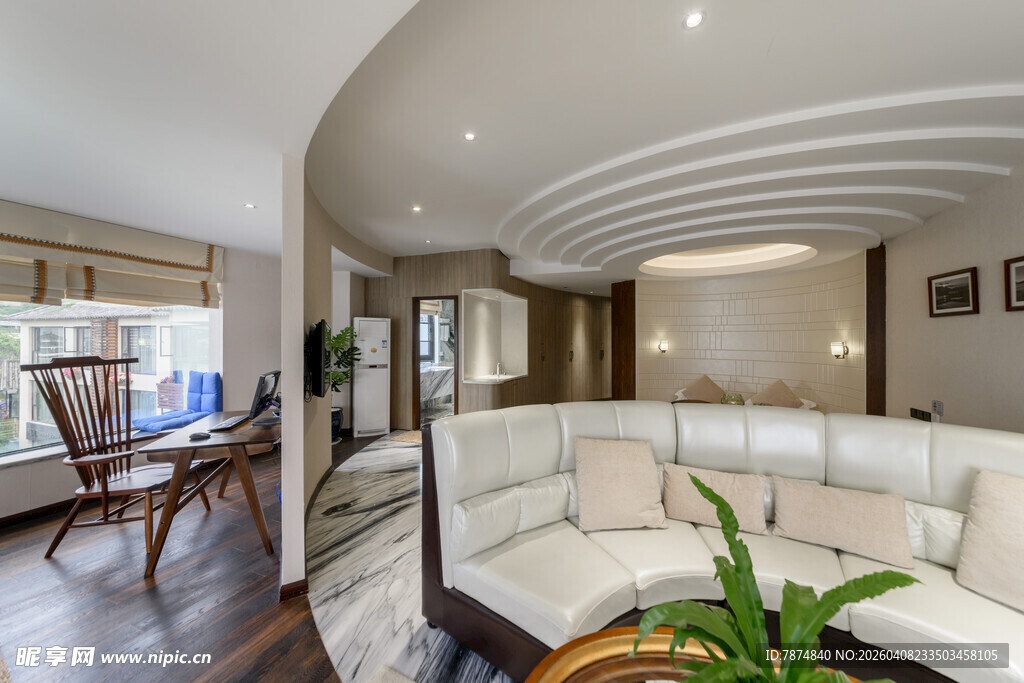 现代简约风客厅全景