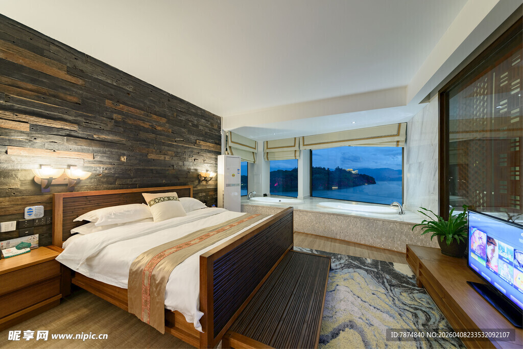 现代风格豪华卧室景观