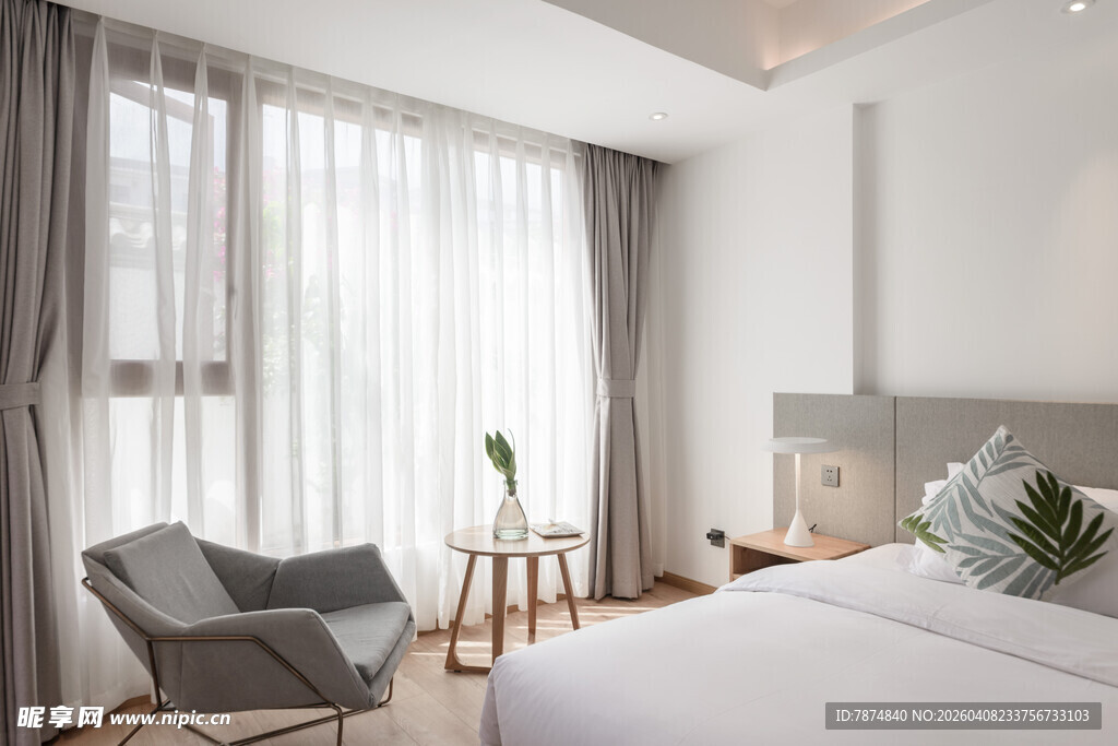 简约现代风格温馨卧室空间