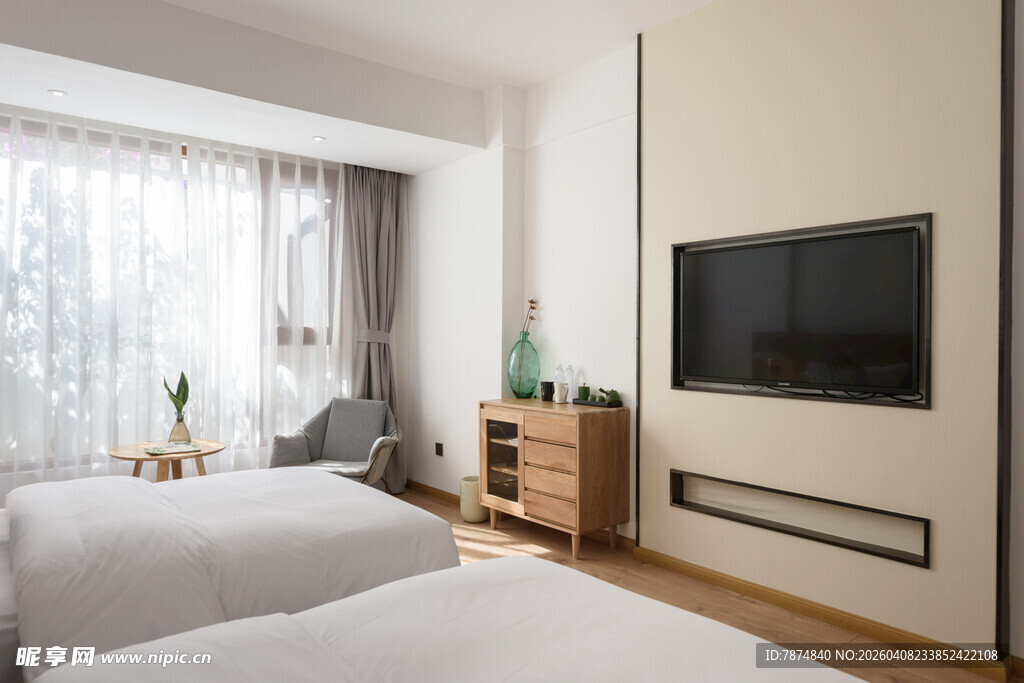 简约现代风格卧室场景