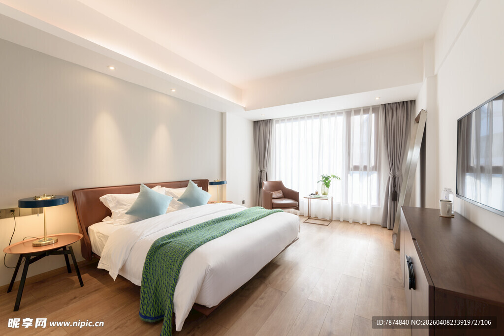 现代简约风格温馨卧室