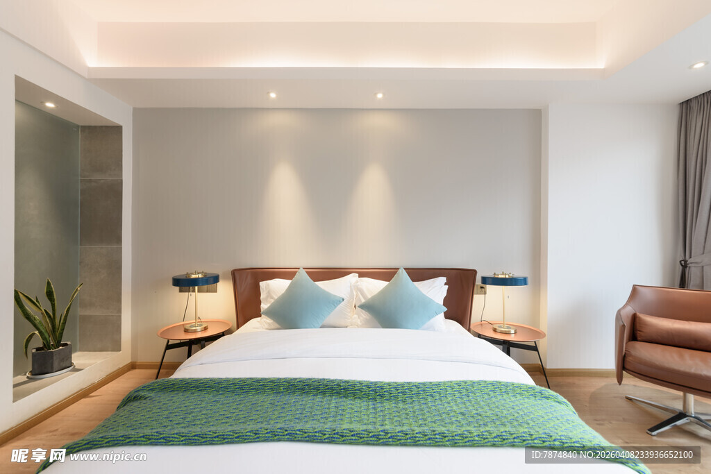 现代简约风温馨卧室场景