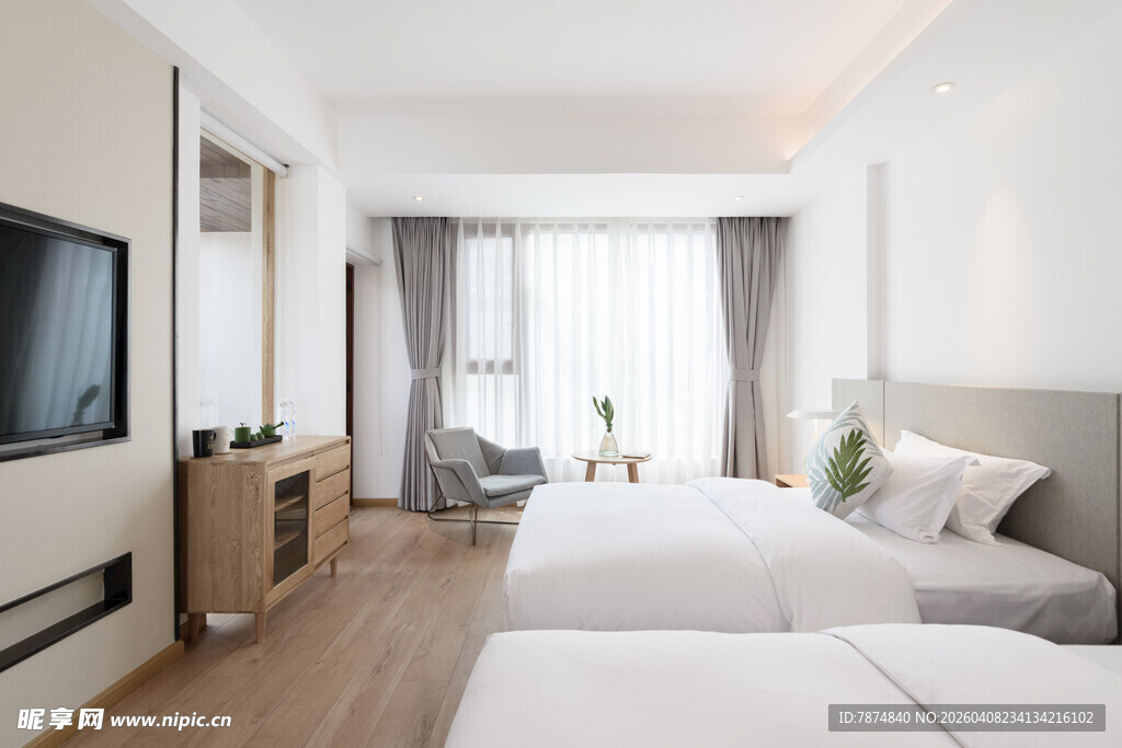 简约现代风格的温馨卧室