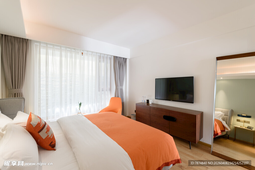 现代简约风温馨卧室空间