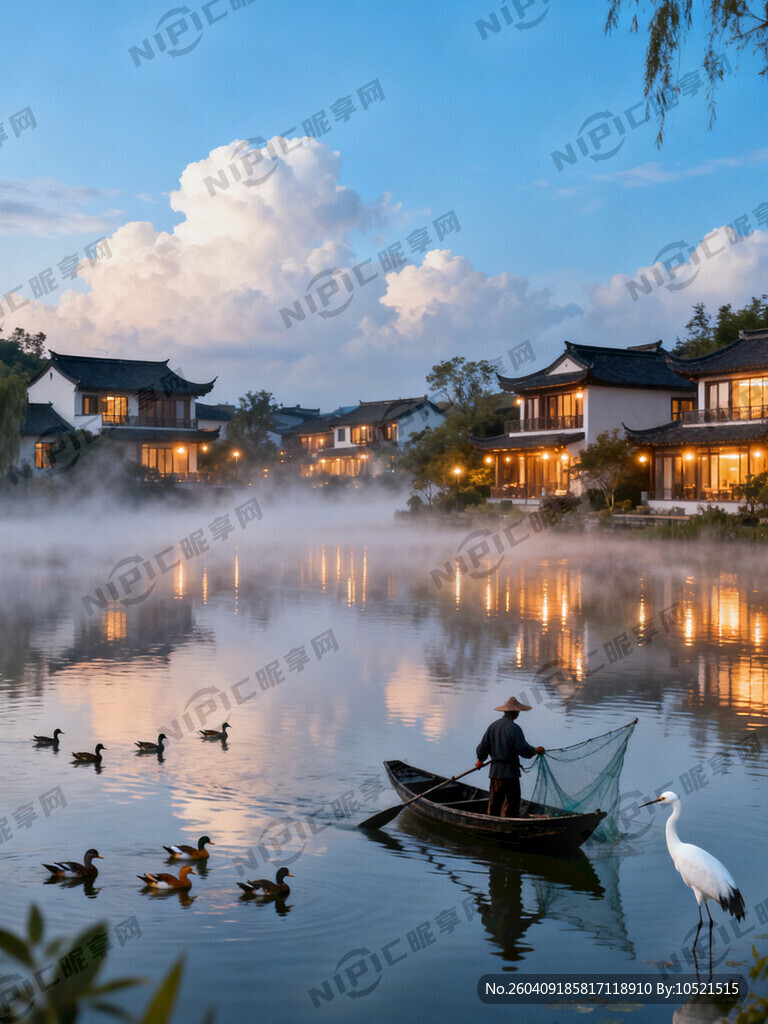 主景：1 大湖面  2 3