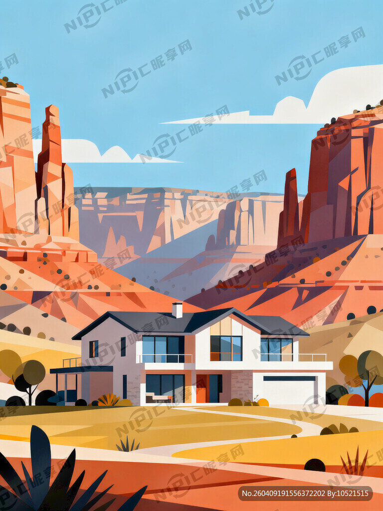 现代流行别墅 画面开阔