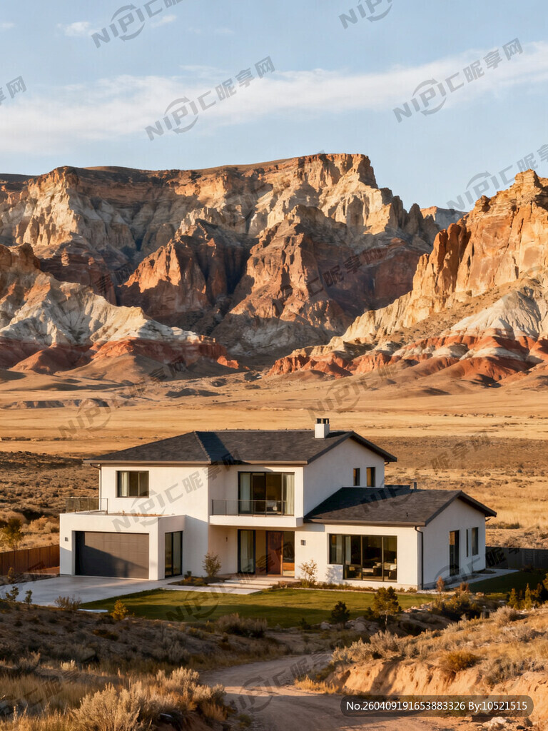 现代流行别墅 画面开阔