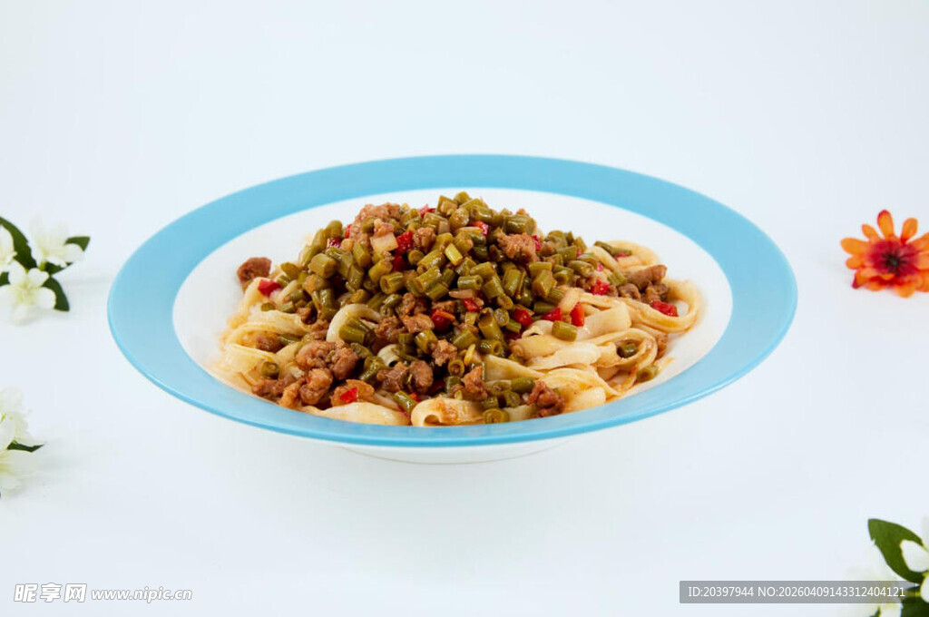 酸豆角肉沫拌面