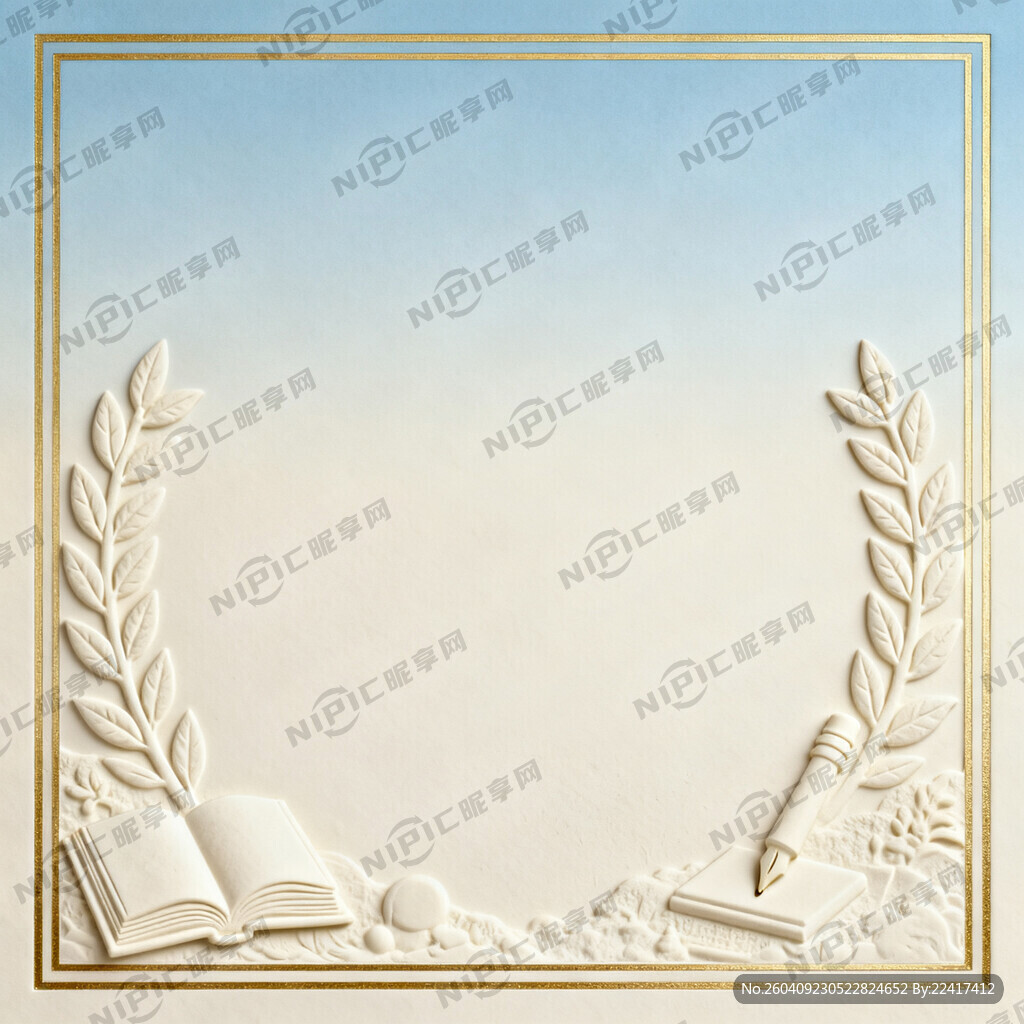 生成一张横向学校奖状背景