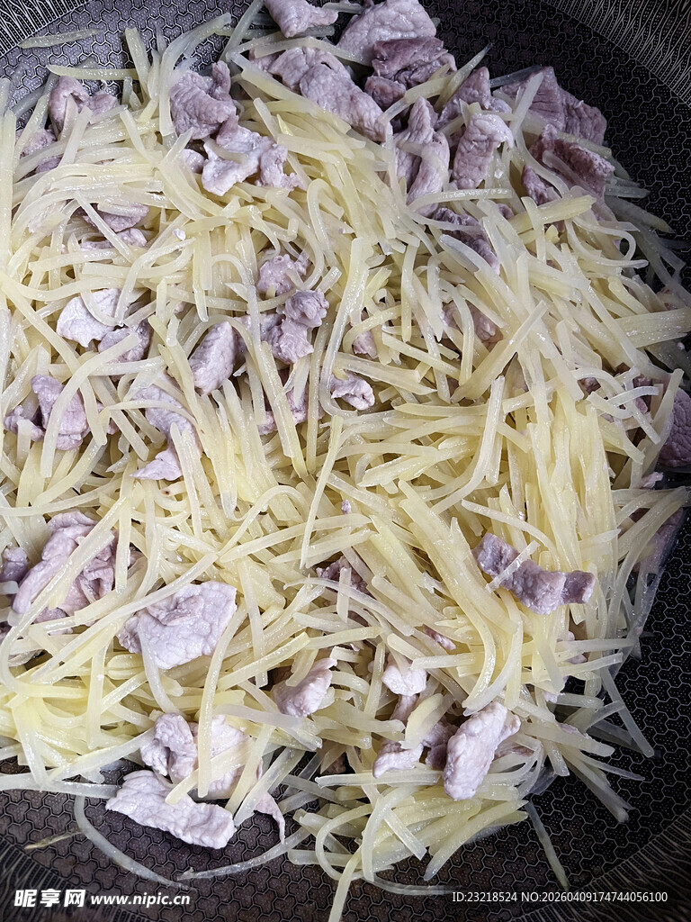 土豆丝炒肉