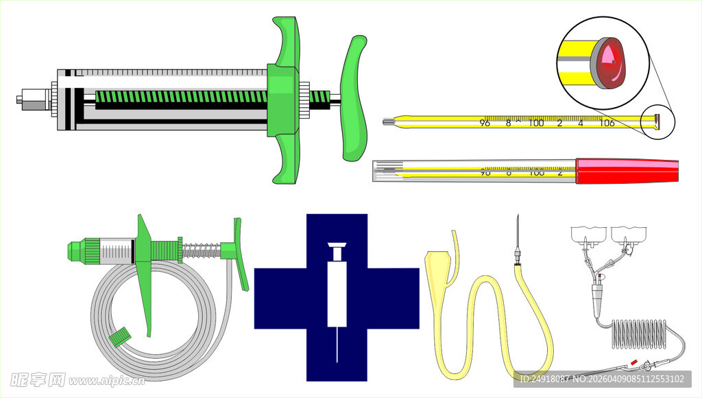 医疗急救工具组合展示