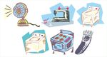 日常家用小电器插画