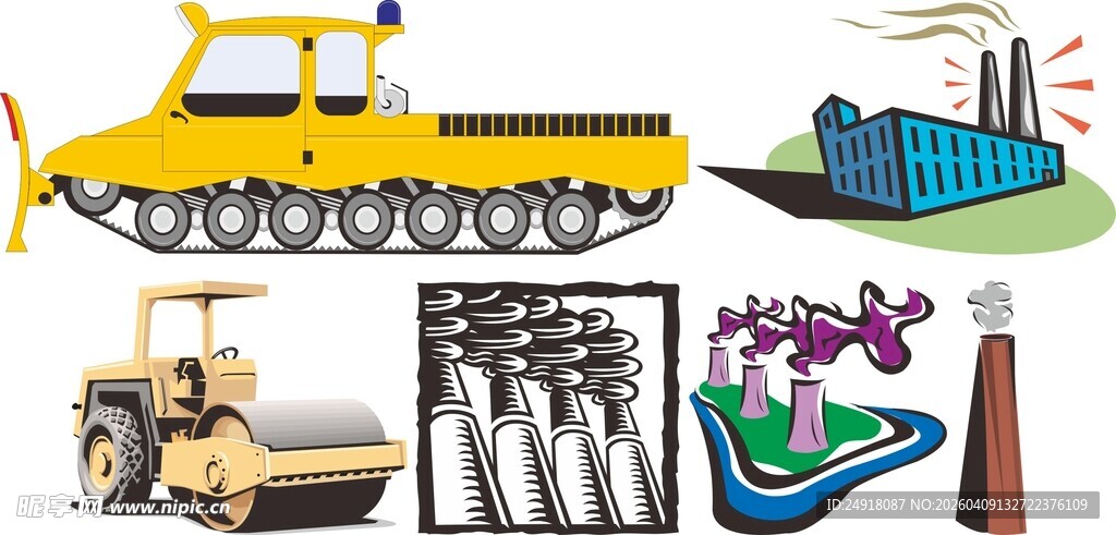 多样工程机械设备展示