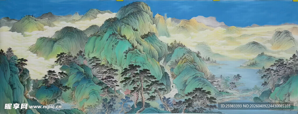 青山绿水图