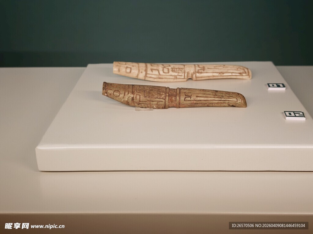 古代骨制品文物展示