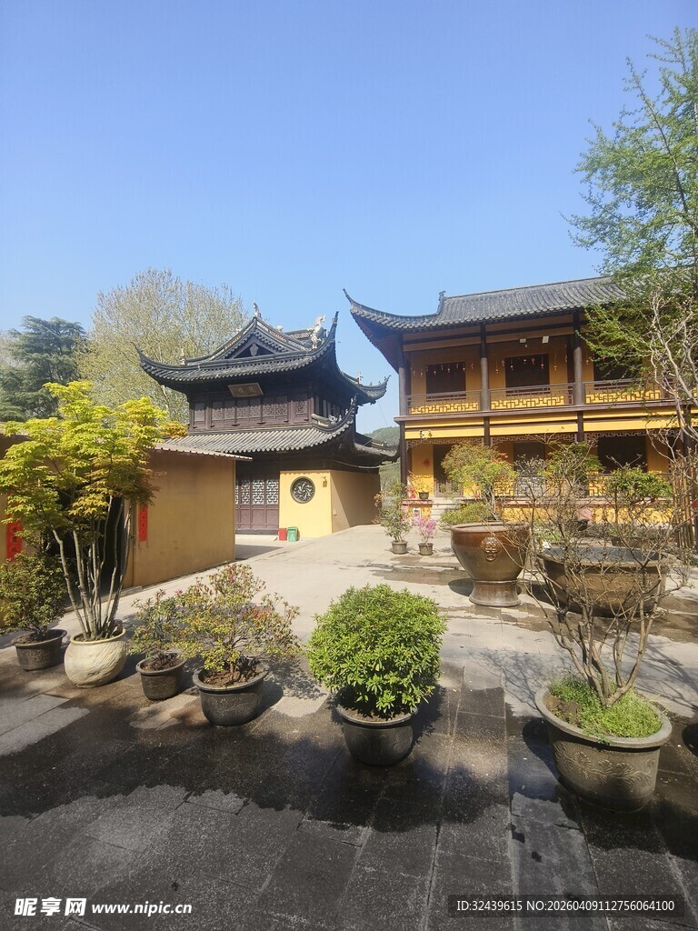 中式庭院古建筑景致