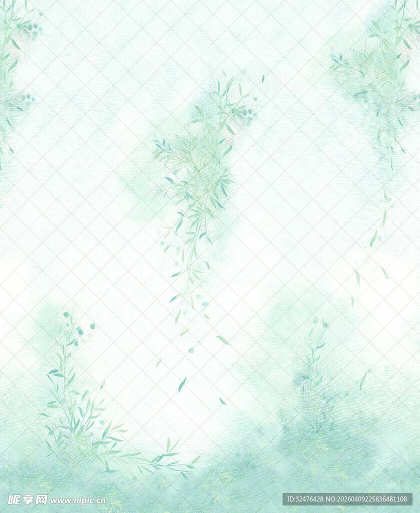 淡绿色水彩风格纹理