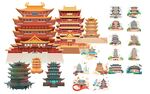 中式古建筑模型集合