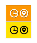 时间与位置图标设计示例