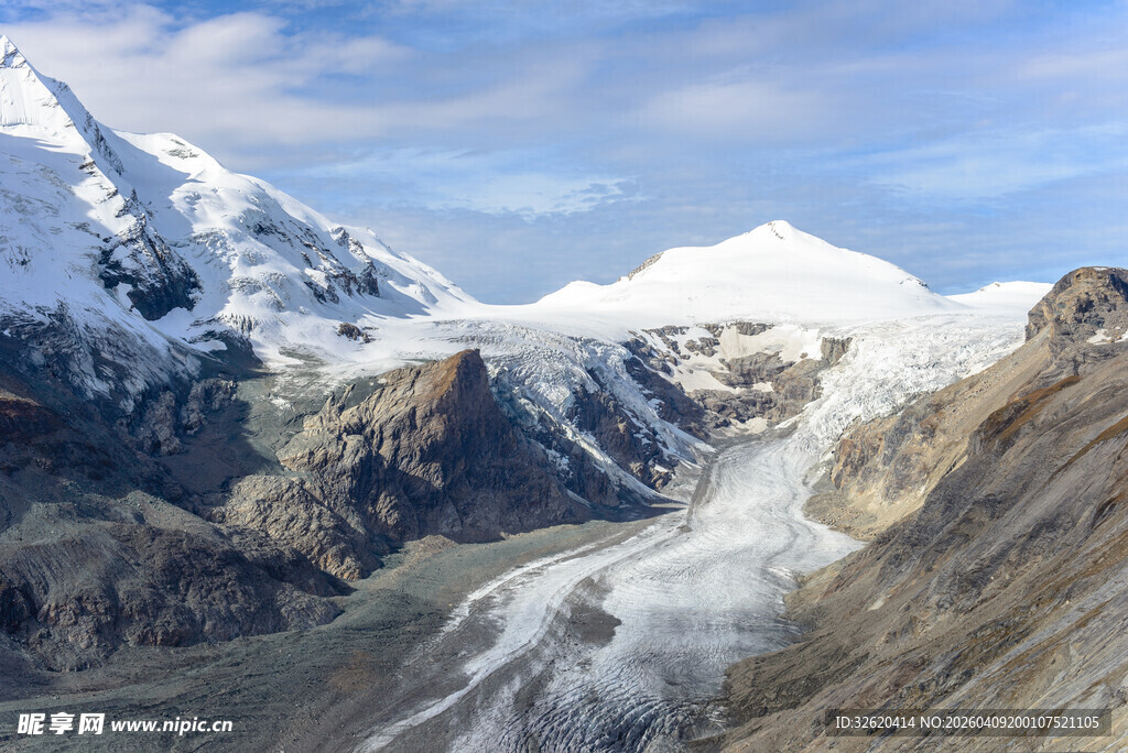 壮丽雪山冰川景观