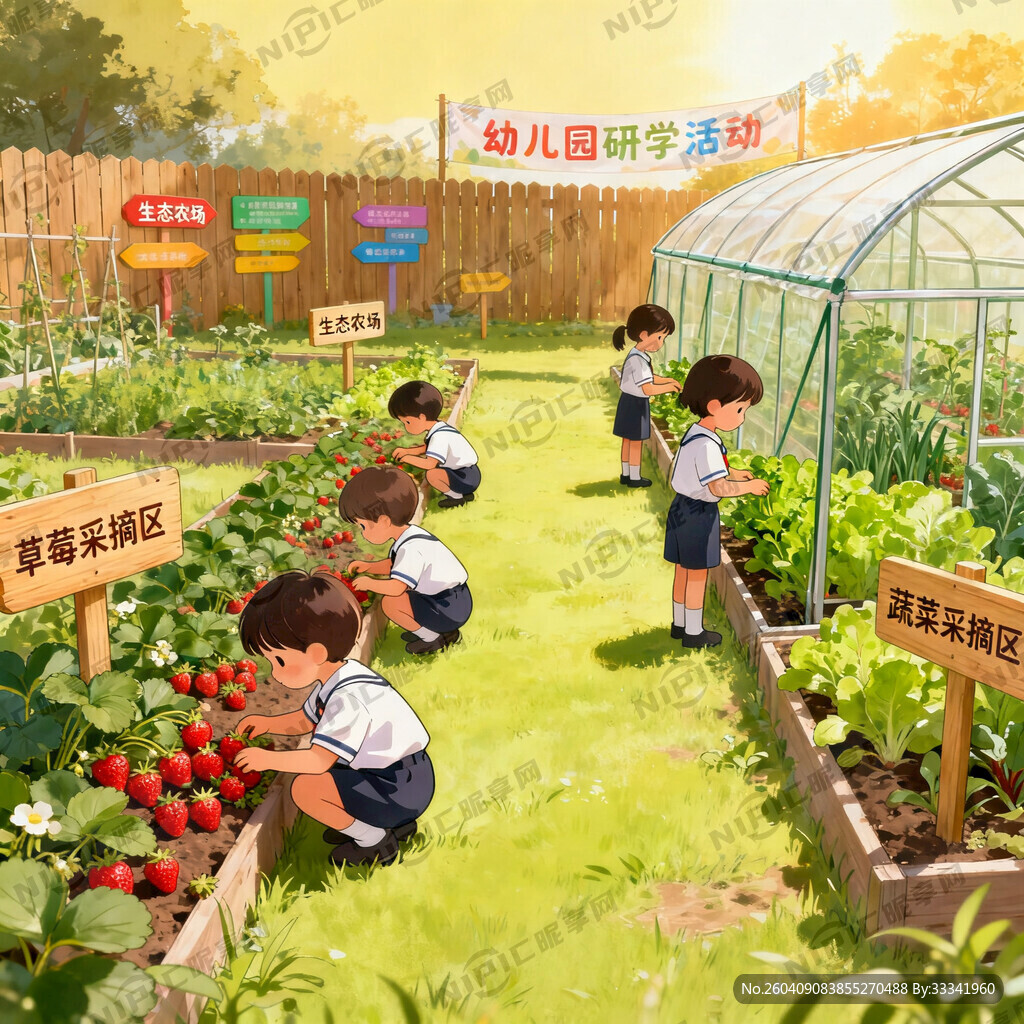 生态农场 草莓、蔬菜采摘