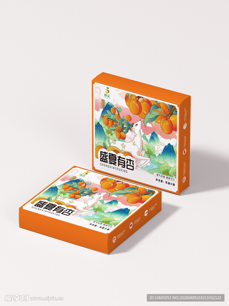 精品包装盒白底样机