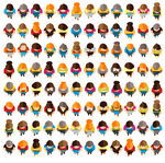 多彩卡通头像集合