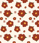 复古花卉图案背景