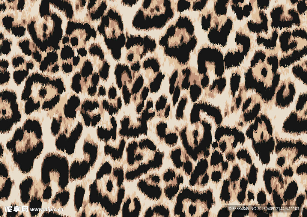 豹纹 图案 印花 