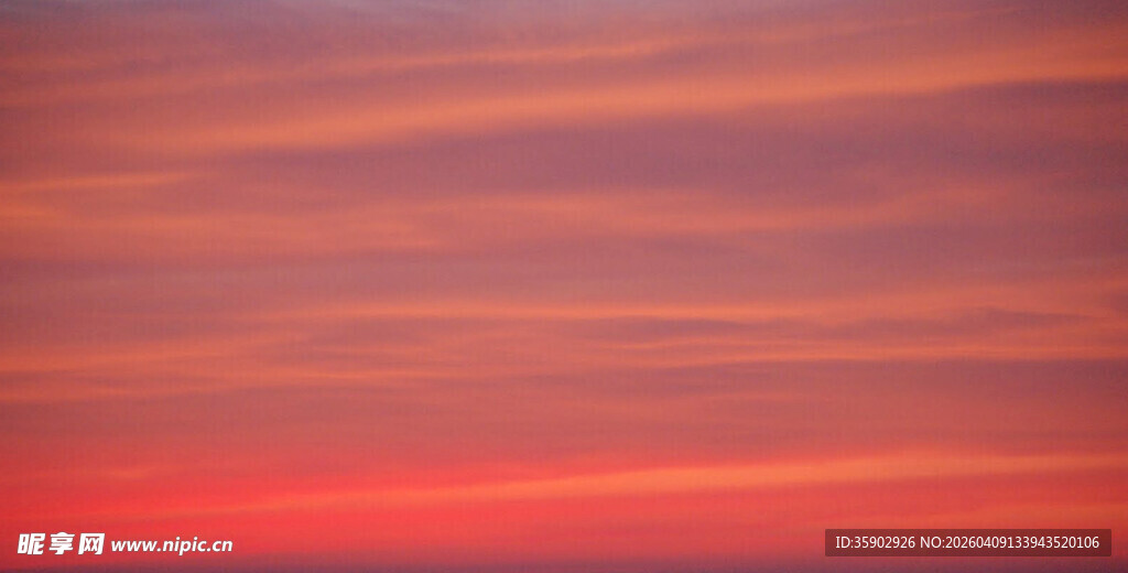 绚丽晚霞天空美景
