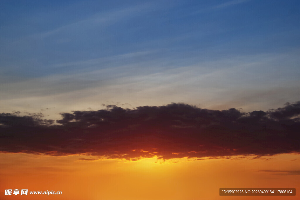 壮丽日出天空美景