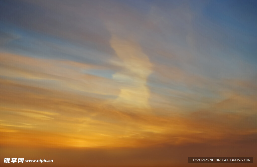 绚丽天空晚霞美景