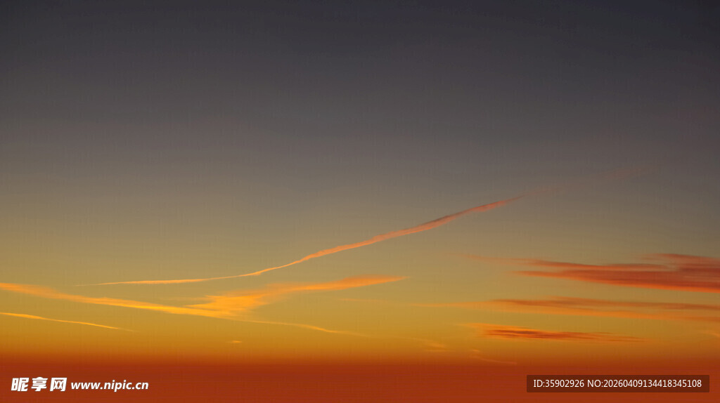 绚丽晚霞天空美景