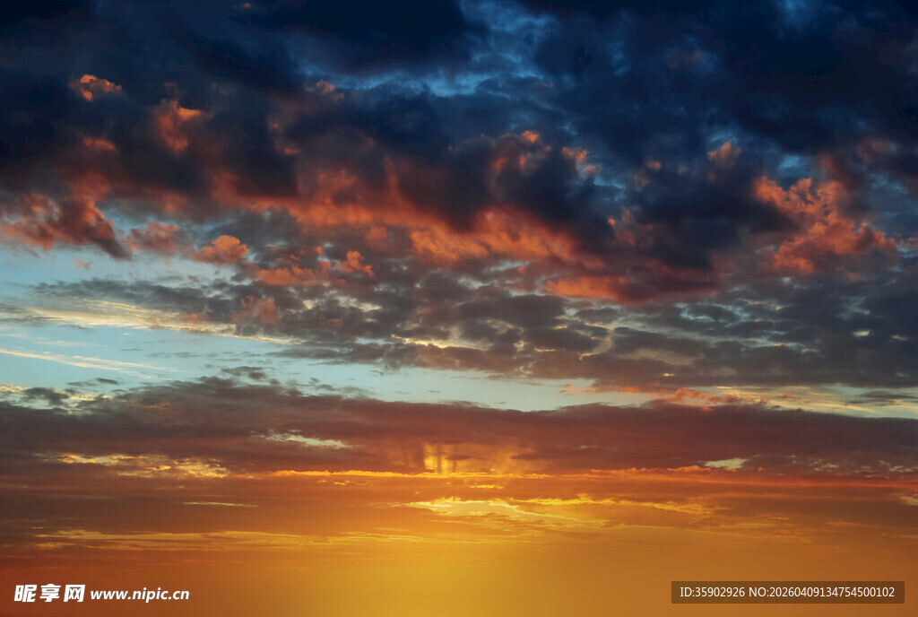 壮丽日出天空美景