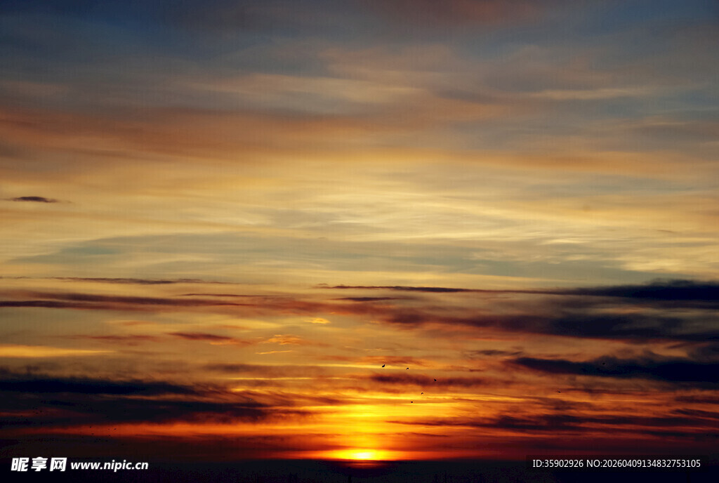 壮丽日出天空美景