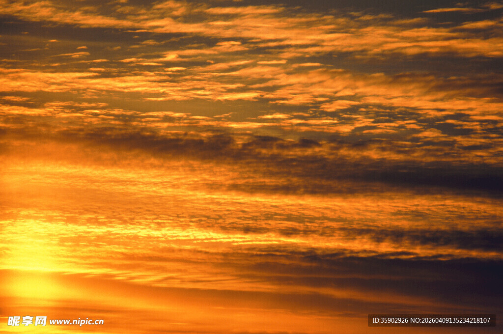 壮丽日出天空美景