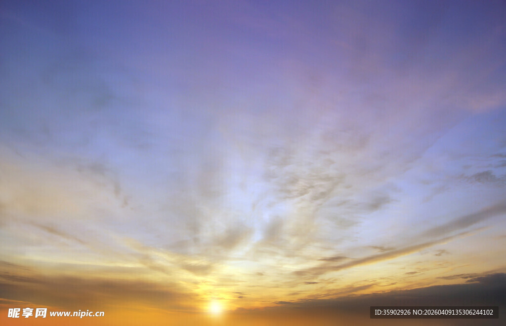 壮丽日出天空美景